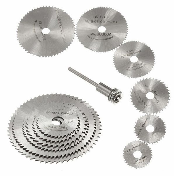 

7pcs Mini HSS Circular Saw Blade Rotary Tool For Dremel Metal Cutter Power Tool Set Wood Cutting Discs Drill Woodworking Tool