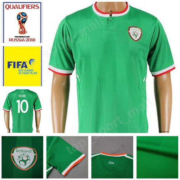 

Ireland Soccer Jersey 2018 World Cup Team Green 10 Robbie Keane 9 Shane Long 2 Seamus Coleman Football Shirt Uniform Kits 11 McCLEAN 13 HEND