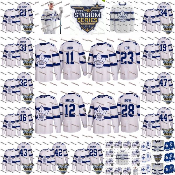 

28 Connor Brown 12 Patrick Marleau 11 Zach Hyman 23 Eric Fehr 2018 Stadium Series Toronto Maple Leafs Marner Matthews Rielly Nylander Jersey