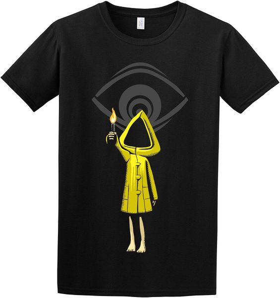 

limited little nightmares six maw cool creepy design black t-shirt size s-5xl, White;black