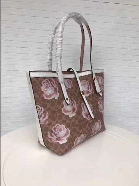 

Pink flower luxury de igner handbag pur e tote bag genuine leather fa hion bag women famou brand houlder bag pur e high quality