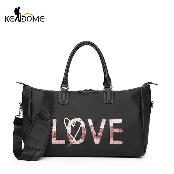 

2018 female sports nylon gym bags lady's fitness yoga bag handbags for women over the shoulder fancy travel bag xa842wd