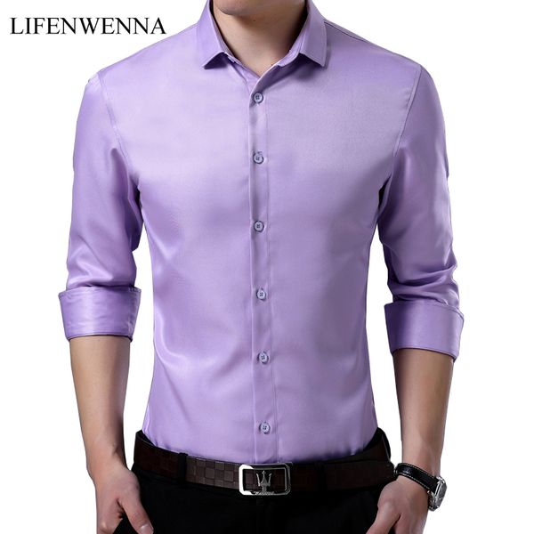 

2018 men's work shirts new arrived brand soft long sleeve square collar regular solid mens dress shirts male business office top, White;black