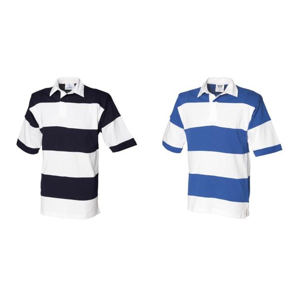 

sewn stripe short sleeve sports shirt, White;black
