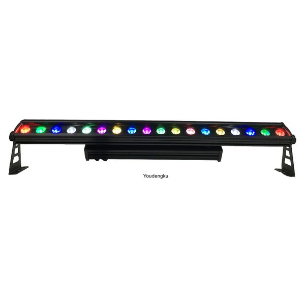 18x18w 6 in1 RGBWA UV pixel led bar light LED per esterni Wall Washer light rgbwa uv led bar