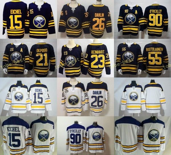 

26 Rasmus Dahlin Buffalo Sabres Hockey Jerseys 15 Jack Eichel 9 Evander Kane 23 Sam Reinhart 90 Ryan O'Reilly 21 Kyle Okposo Ristolainen