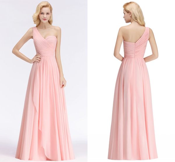 

actual pictures candy pink 2019 new arrival bridesmaid dresses halter neck backless wedding guest prom evening wear bm0045, White;pink