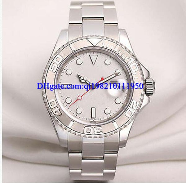 

christmas gift luxury watches 16622 40mm steel/platinum full size mens "k" serial warranty man wristwatch, Slivery;brown