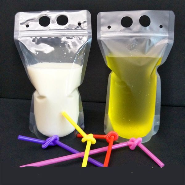 

transparent drink pouches clear beverage bag frosted self sealed milk coffee juice drinking plastic bags plastic portable 0 29rf z