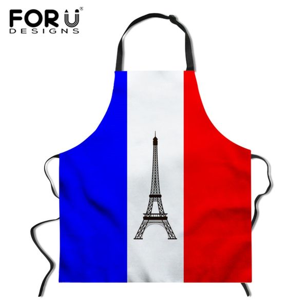 

forudesigns paris tower apron for women bib sleeveless aprons color kitchen apron bar waiter restaurant chef 75*67cm