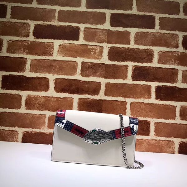 

22.5cm white 100% genuine leather designer crossbody bag snaker leather messenger bag