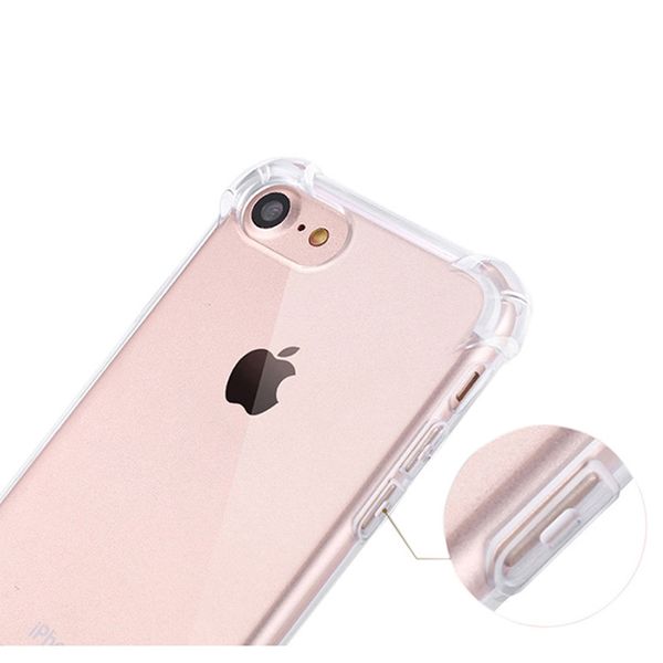

for iphone 8 plus case clear rubber soft tpu phone case airbag shockproof phone cover for iphone x coque