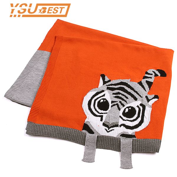 

fashion crochet baby swaddle soft baby blanket game mat blanket 3d tiger animal carpet warm play mats autumn winter