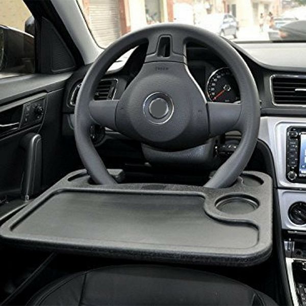 Car Accessories Universal Car Laptop Stand Notebook Desk Steering Wheel Tray Table Food Drink Holder Stand Cool Car Decorations Cool Car Interior