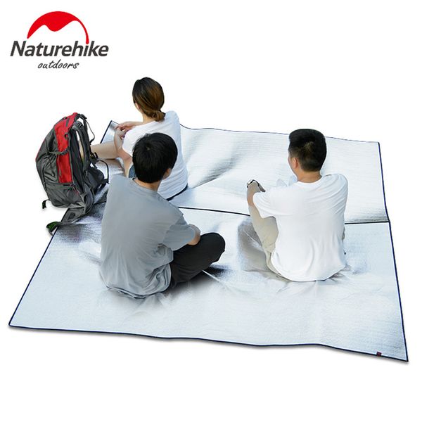 

naturehike foldable camping mat waterproof aluminum foil eva three sizes portable folding sleeping picnic mat pad