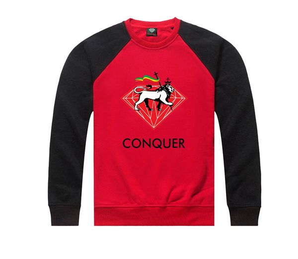 

30010 s-5xl men new autumn and winter hip-hop diamond supply round collar fashion men sweatshirts, Black