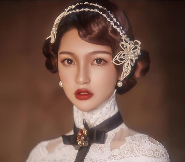 

bridal headwear 2018 new white butterfly super fairy hair band wedding dress jewelry, Silver
