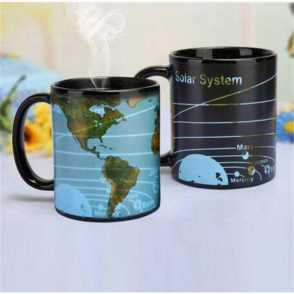 

magic solar system earth ceramic color changing coffee mug tea cup household items kitchen bar tableware drinking utensils mugs