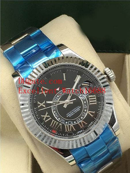 

6 стиль горячие продажи модные часы 42 мм 326934 326939 sky dweller из нержавеющей стали asian 2813 автоматические механические мужские нару, Slivery;brown