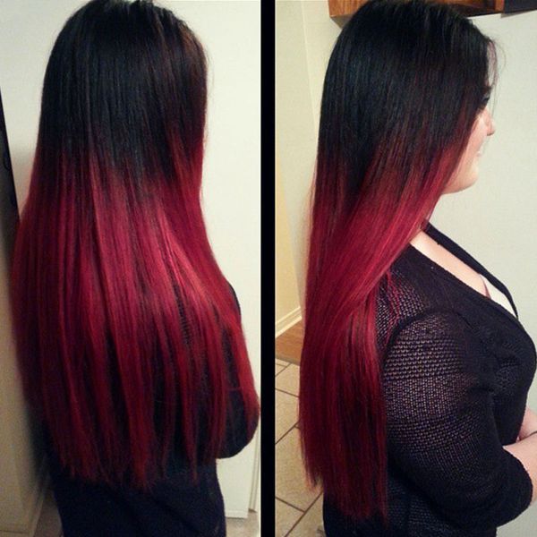 Brazilian Straight Hair Human Hair Weave 3 Bundles 9a Remy Ombre