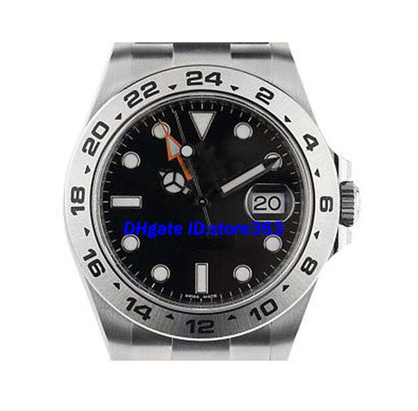 

luxury watch mens men watches wrist watch automatic stainless steel strap 42mm black dial orange needle 216570, Slivery;brown