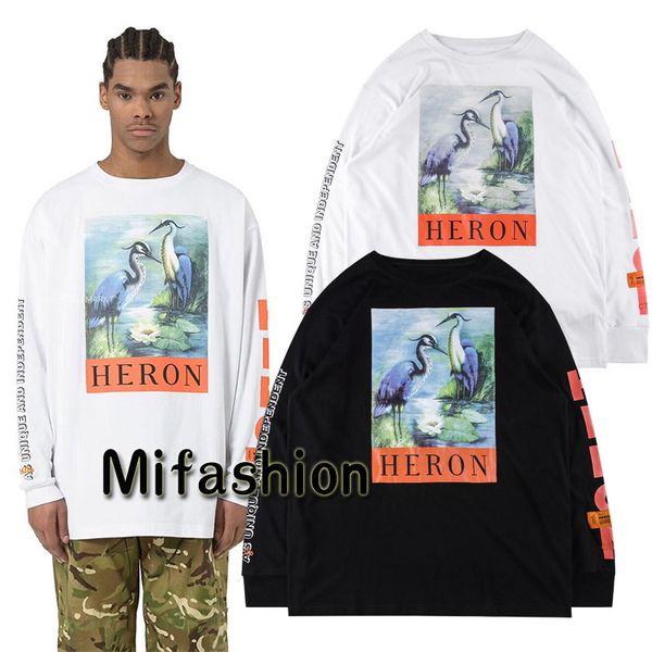 

New York Fashion High Quality Chinese Style Heron Preston Men Women Street Luxury Cotton Hoody Casual Winter Long Sleeved T Shirt XL Size
