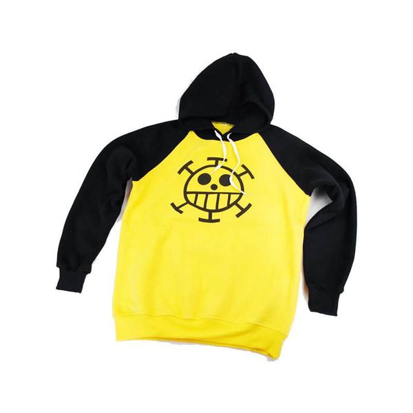 

one piece hoodie trafalgar law hoodie jacket coat cosplay costumes, Black