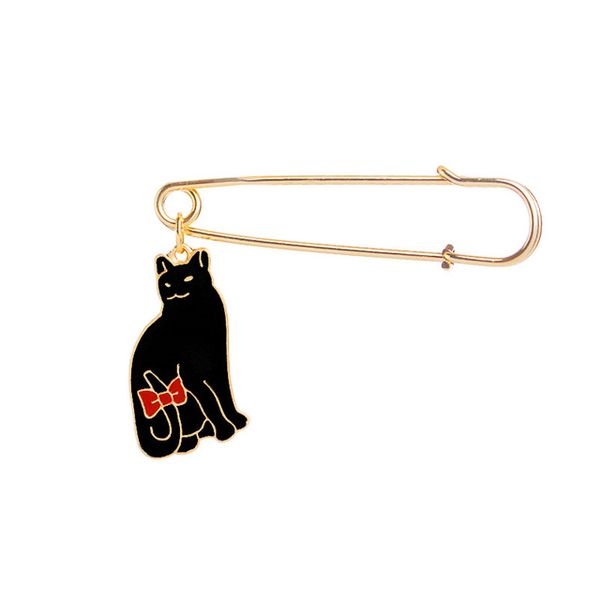 gold cat pin