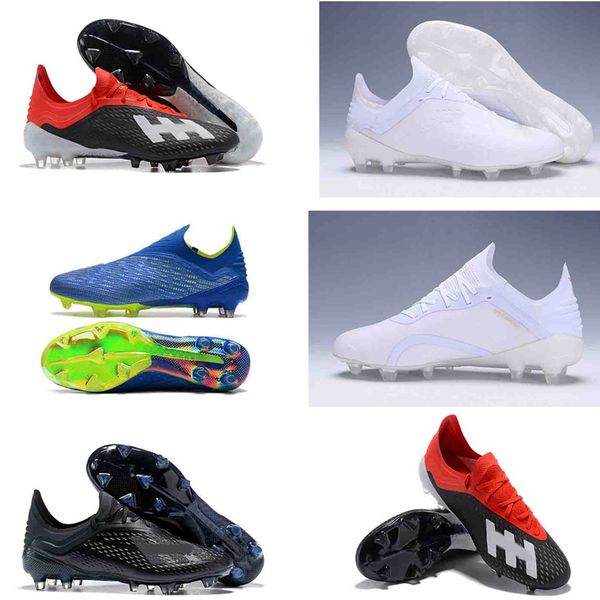 

world cup soccer cleats x 18.1 18+ fg mens casual predator football shoes 2018 blue black yellow nemeziz messi outdoor cleats soccer boots
