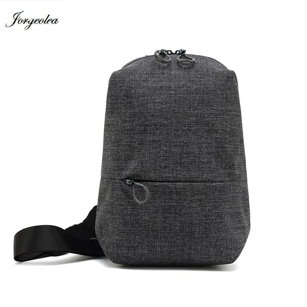 

jorgeolea men nylon retro chest bag anti theft chest bag school short trip messengers e0924