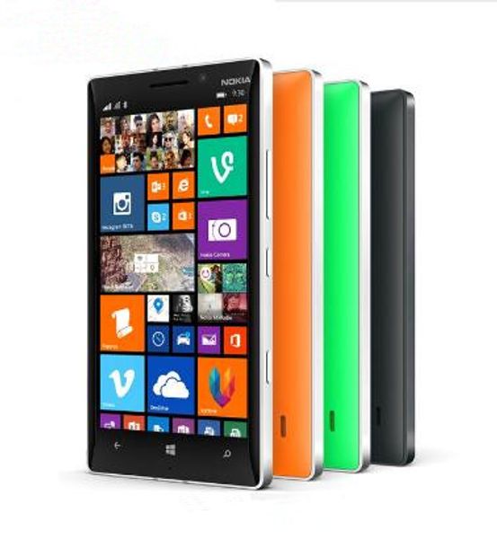 Desbloqueado Nokia Lumia 930 Qualcom 800 Quad Core 2gb Ram 32 gb Rom 20mp Câmera 5 polegadas Gorilla Glass telefone recondicionado