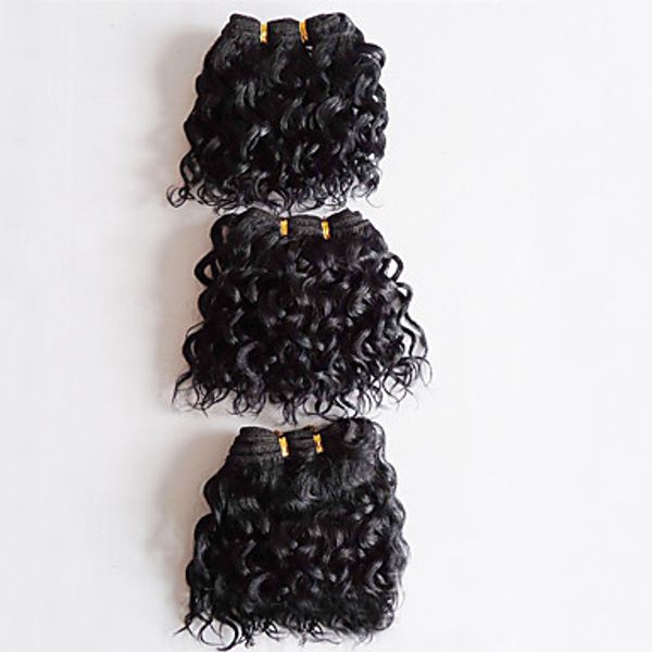 Prevailing Custom Brazilian Off Black Color Curly Hair Extensions