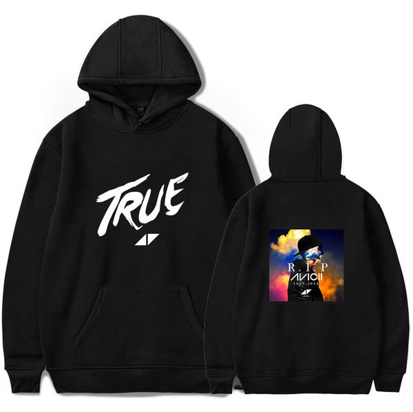

sweden men women djavicii true hoodies designer hooded long sleeved autumn sweatshirts, Black