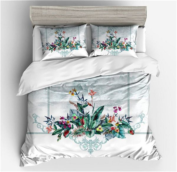 

lai yin sun colored flowers twin  king size bedding sets pastoral printed floral duvet cover set pillow cases ru/us/uk size