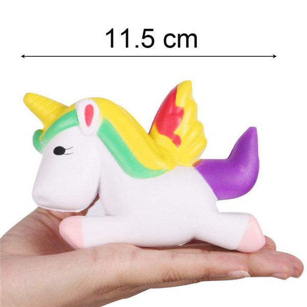

unicorn squishy perfume slow rising scented fidget squeeze toys cute lovely soft phone strap decoration tc181025 100pcs, Black