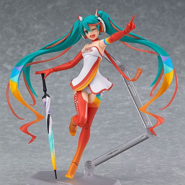 

игрушка подарок модель новый подросток подарок аниме hatsune фигма#sp-78 гоночная девушка 2016 мобильность hatsune бокс рука