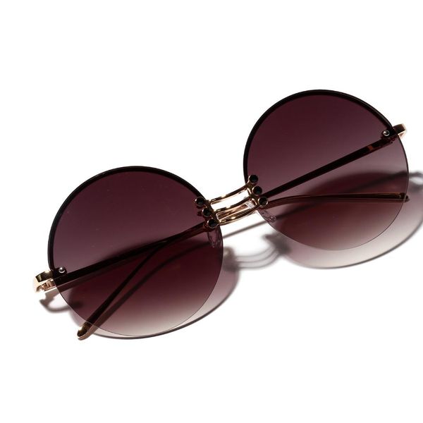 

micnl/ fashion round sunglasses women brand designer 2019 vintage sun glasses female shades big frame style eyewear uv400 nx, White;black