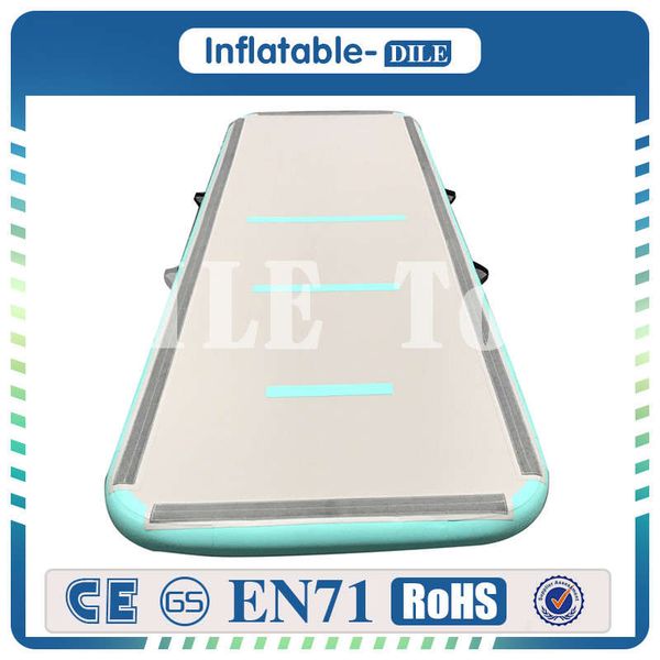 

4x1x0.2m inflatable gymnastics air tumbling mat air tumbling track with electric pump air floor mat for home use