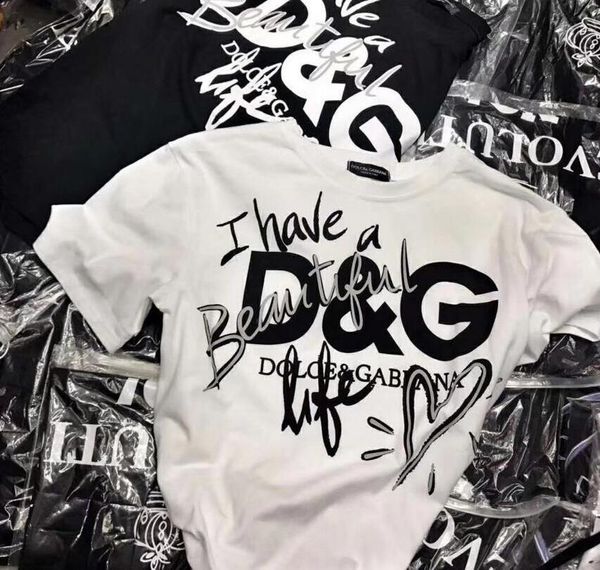 

Spring ummer letter logo print t hirt female pure loo e character doodle round collar hort leeve large ver ion of the t hirt hoodie