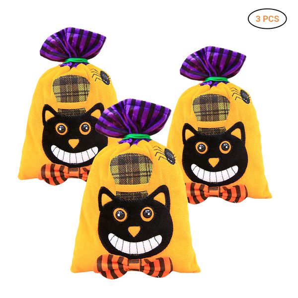 

creative cartoon drawstring candy bag bag sweet or sour prop kids halloween gift