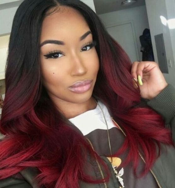 Hot Sexy 6a Grade Virgin Hair Brazilian Malaysian Ombre Hair 1b