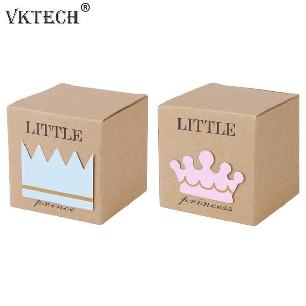 

10/20pcs cute candy box european prince princess wedding cake box baby full moon gift snack holder container party decor