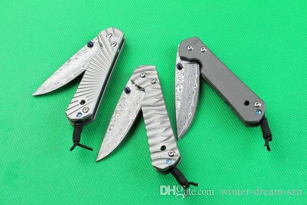 

Wholesale 3 Styles Chris Reeve Knives Titanium Handle CR Small Sebenza Damascus Folding Knife Outdoor Survival Camping Hunting Knives P255Q