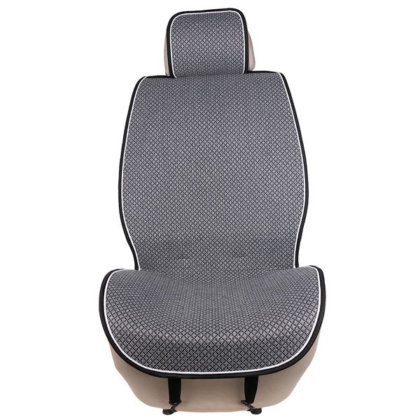 

1 piece car front seat cover pad artificial linen automobile single cushion o shi car universal fit for lada, , , etc
