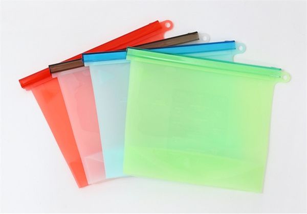 Reutilizável Silicone Food Preservation Bag selo hermético Recipiente De Armazenamento De Alimentos Versátil Saco De Cozinha Cozinhar Utensílio de Cozinha