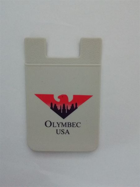 

new products flat mouth dongguan customized print oem silicone phone credit card holder with 3m sticker