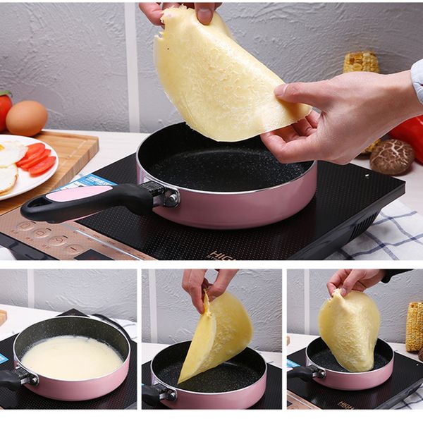 

non stick 16cm 18cm 20cm copper frying pan with ceramic coating and induction cooking oven dishwasher safe kitchen tools