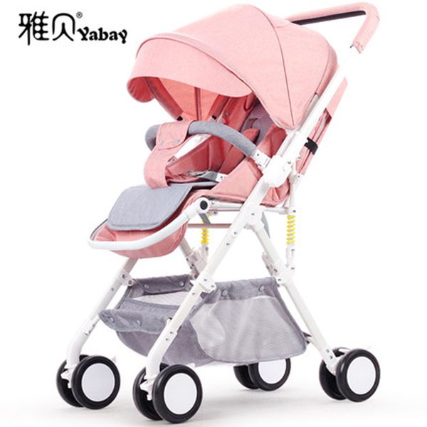 

baby stroller can sit reclining ultra-light portable folding simple high landscape baby child trolley umbrella car