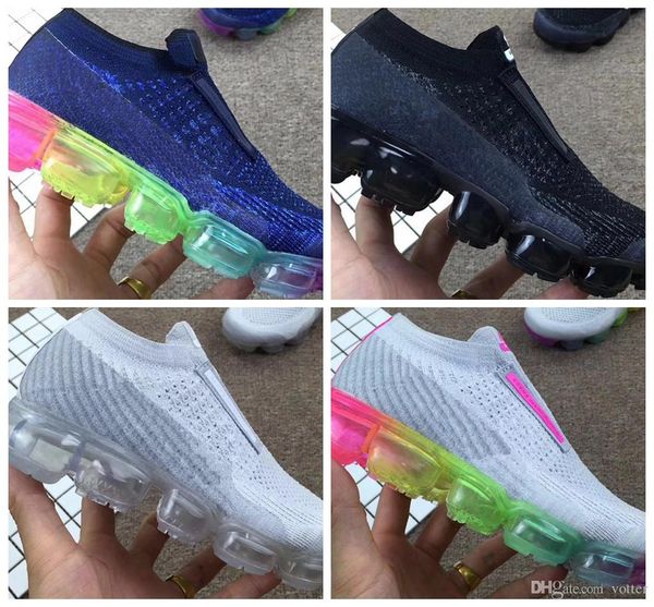 

2018 new maxes kids rainbow be true boys girls running shoes fashion big infant children laceless sneakers chaussures size 28-35