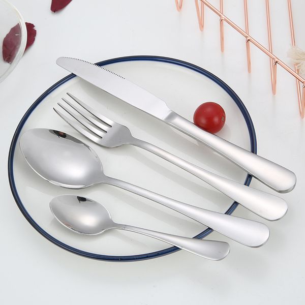 

4 colors high-grade gold cutlery flatware set spoon fork knife tea spoon stainless steel dinnerware set luxury cutlery tableware set 2018